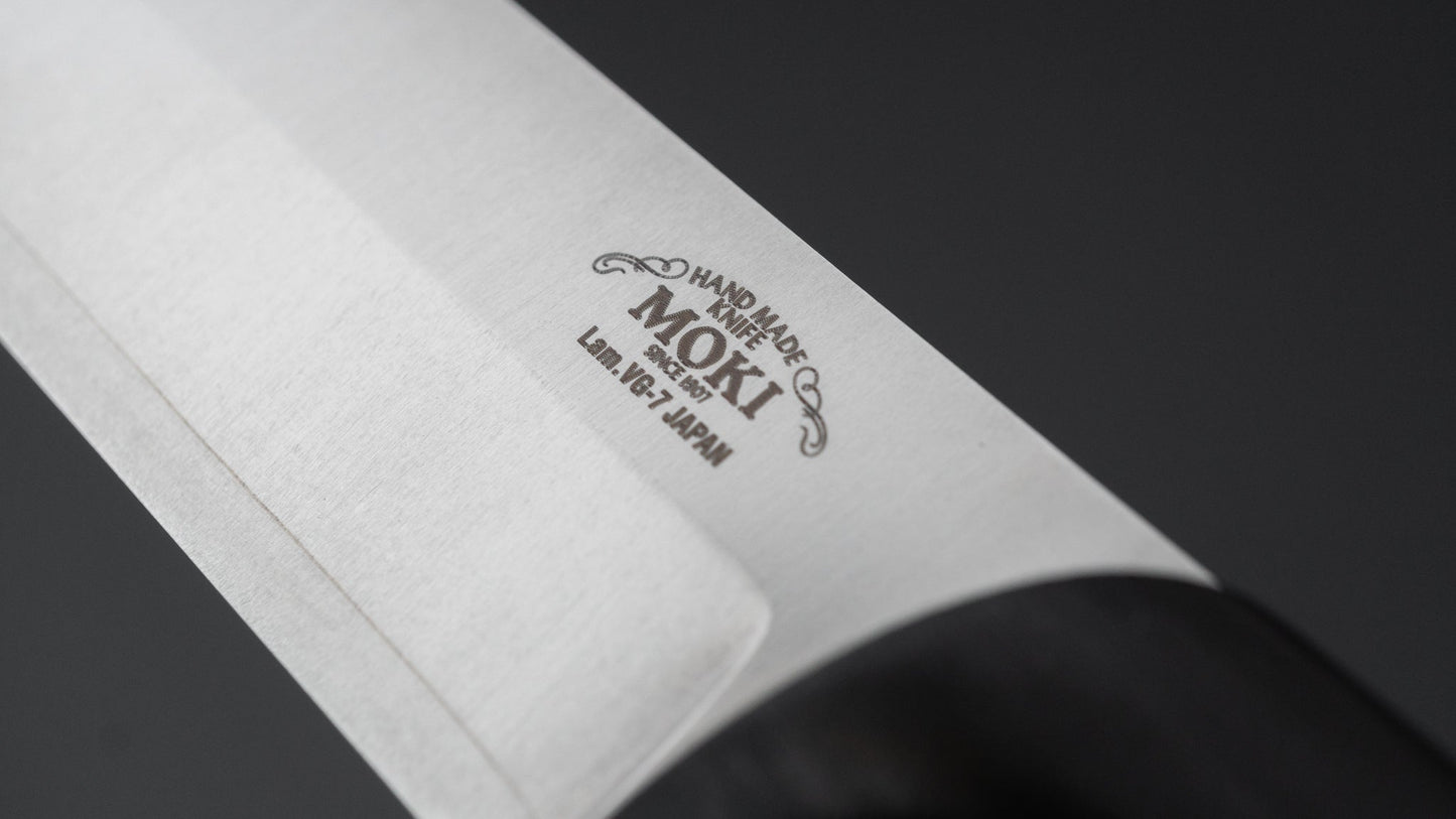 MOKI Berg Fixed Blade Linen Micarta Handle