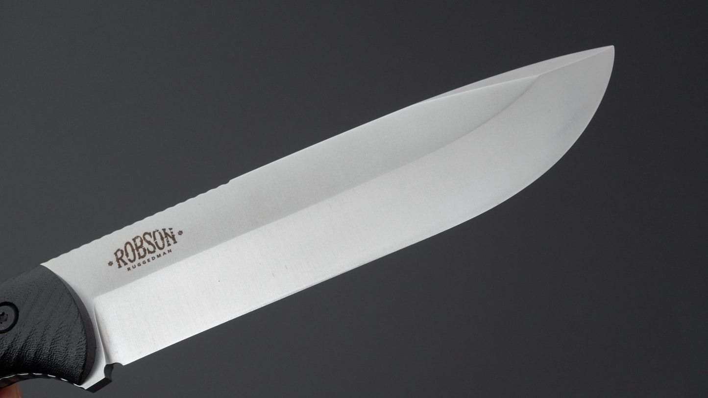 MOKI Berg Robson Ruggedman Fixed Blade Linen Micarta Handle