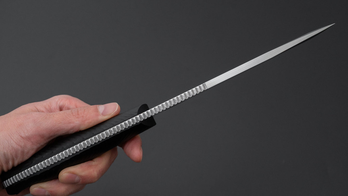 MOKI Berg Robson Ruggedman Fixed Blade Linen Micarta Handle