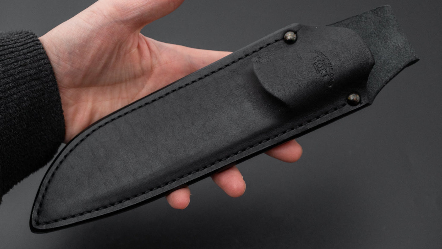 MOKI Berg Robson Ruggedman Fixed Blade Linen Micarta Handle