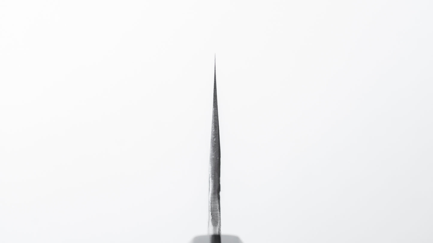 Isamitsu Blue Super Stainless Clad Kurouchi Gyuto 240mm Taihei Zebrawood Handle