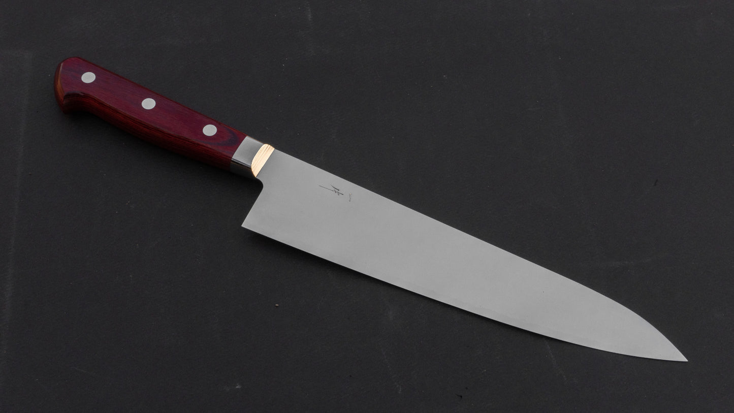 Hitohira TP Gyuto 210 mm wijnpakka-handvat