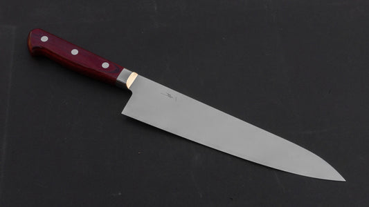 Hitohira TP Gyuto 210mm Wine Pakka Handle