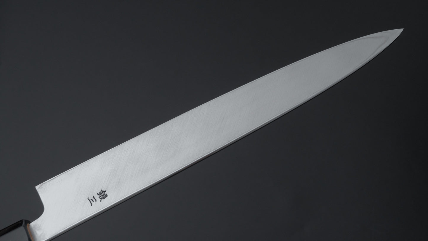 Hitohira Kikuchiyo Rikichi Silver #3 Yanagiba 240mm Ho Wood Handle (Saya)