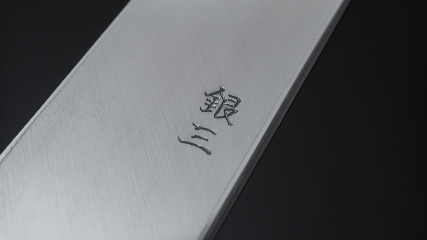 Hitohira Kikuchiyo Rikichi Silver #3 Yanagiba 240mm Ho Wood Handle (Saya)