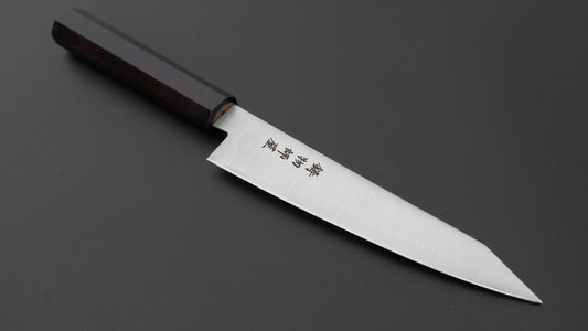 Hitohira Imojiya TH Stainless Kiritsuke Petty 150mm Ebony Handle (Wa)