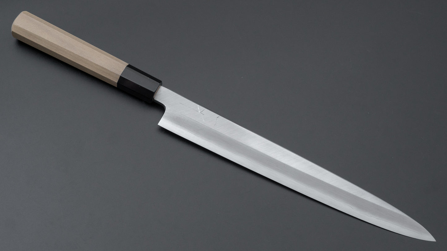 Hitohira Kikuchiyo Rikichi Silver #3 Yanagiba 270mm Ho Wood Handle (Saya)