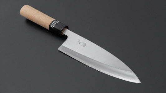 Morihei Munetsugu White #2 Ai Deba 165mm Ho Wood Handle