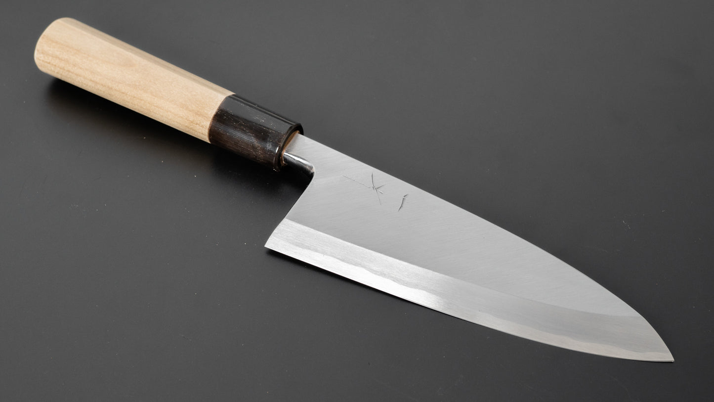 Hitohira Kikuchiyo Manzo White #3 Deba 150mm Ho Wood Handle (D-Shape)