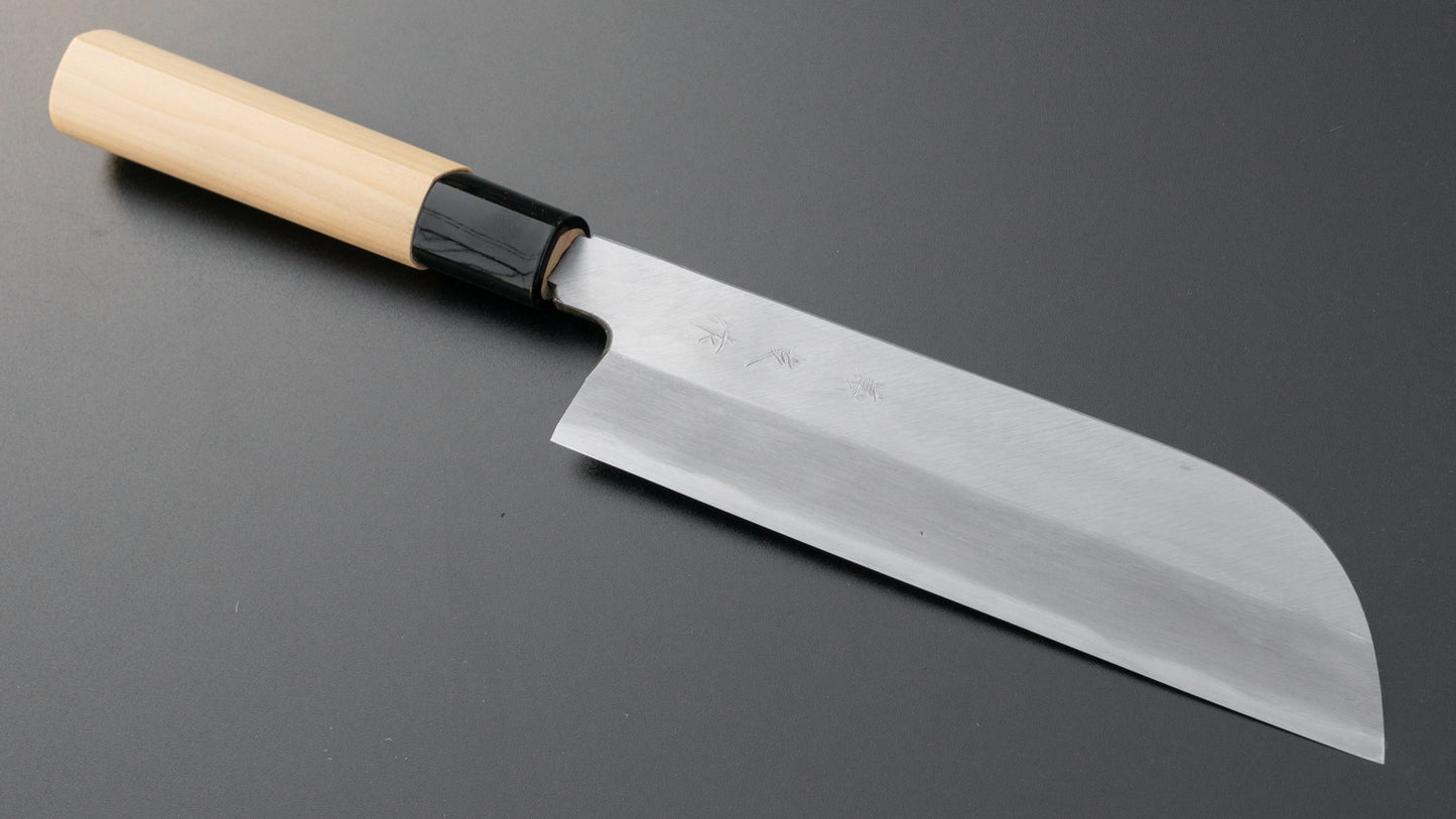 Morihei Yoshitomo Kamagata Usuba 180mm Poplar Handle