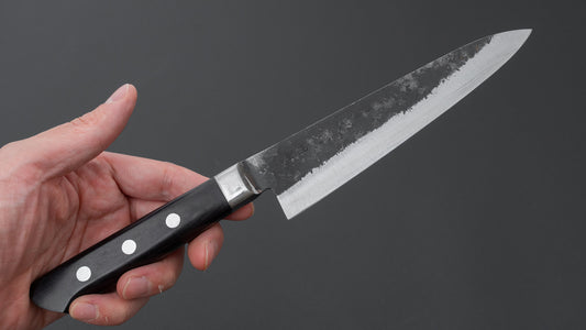 Morihei Hisamoto Kurouchi White #1 Petty 150mm Pakkahouten heft