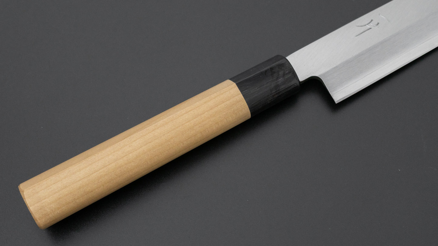Hitohira Silver #3 Yanagiba 270mm Ho Wood Handle (D-Shape)