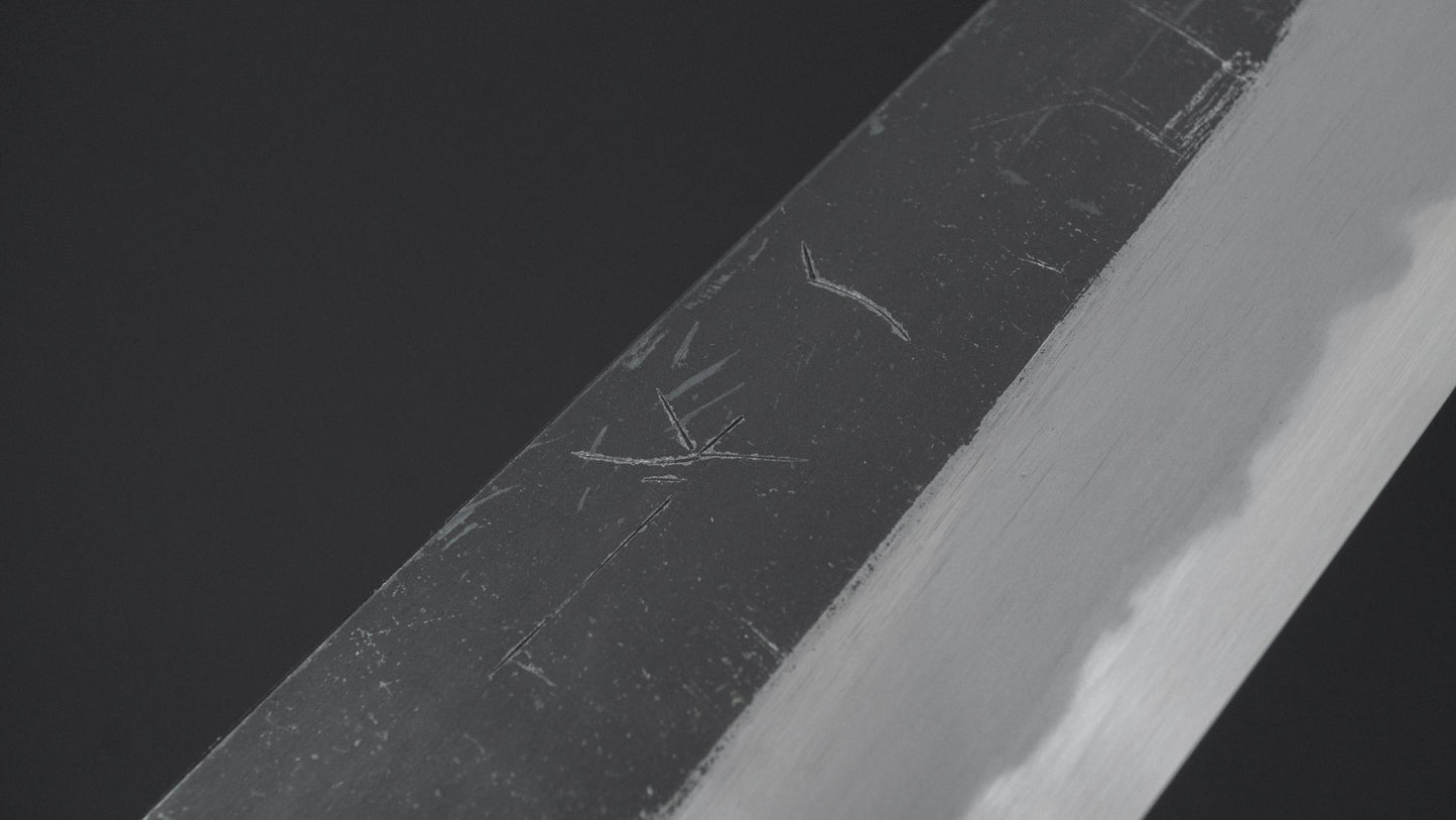 Hitohira Togashi White #2 Kurouchi Kiritsuke Gyuto 210mm Yakusugi Cedar Handle