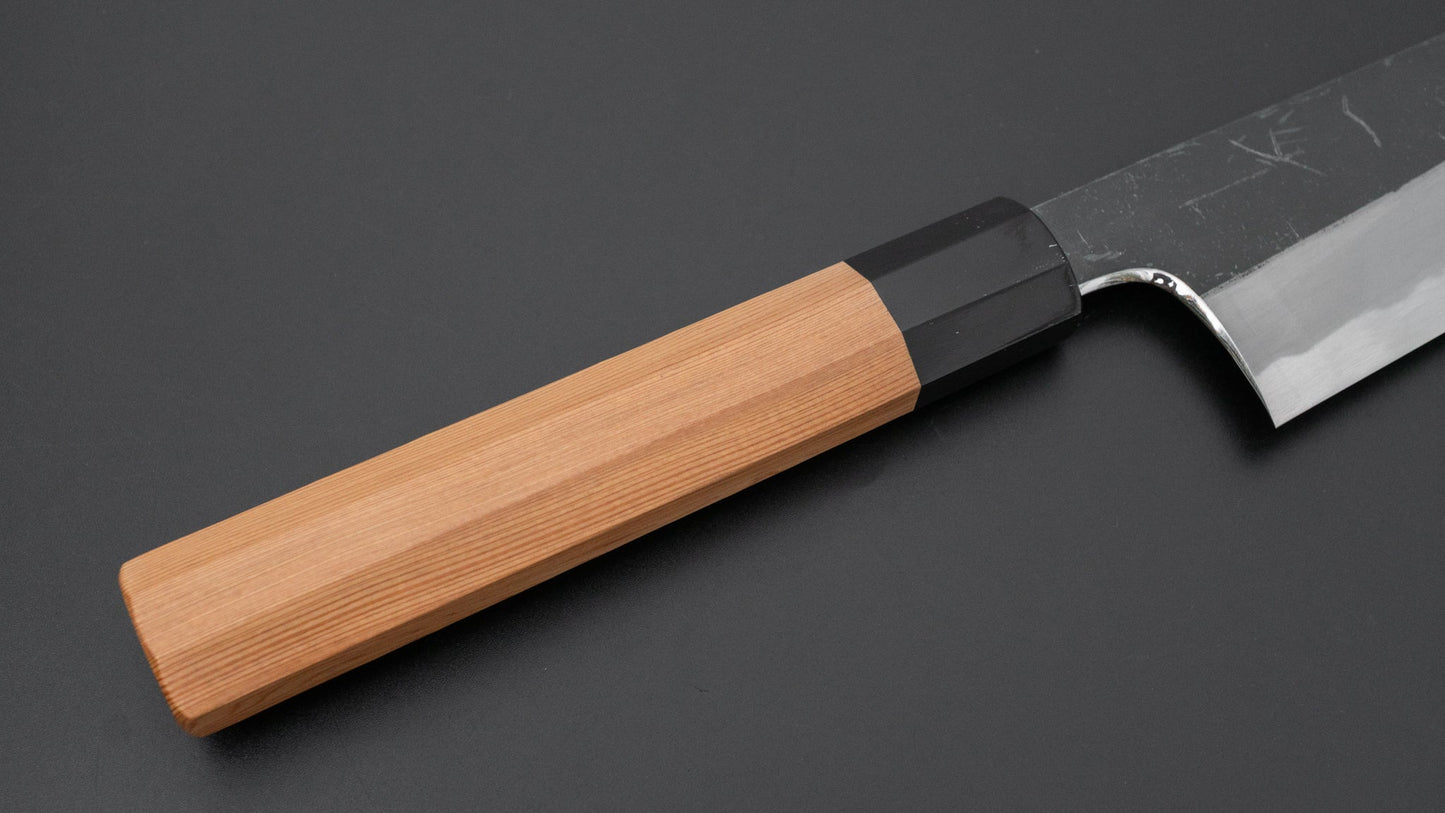 Hitohira Togashi White #2 Kurouchi Kiritsuke Gyuto 210mm Yakusugi Cedar Handle