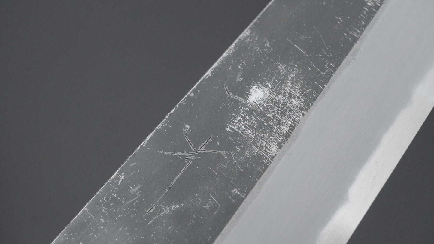 Hitohira Togashi Blue #2 Kurouchi Gyuto 240mm Ebony Handle