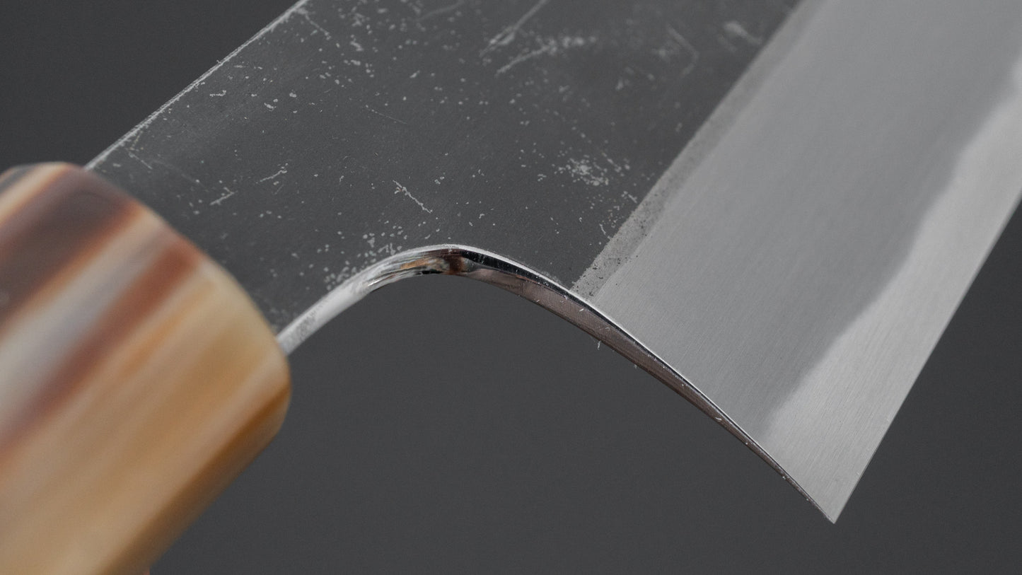 Hitohira Togashi Blue #2 Kurouchi Gyuto 240mm Ebony Handle