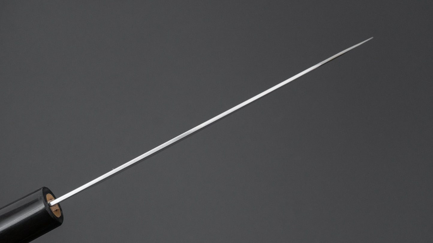 Hitohira Togashi White #1 Stainless Clad Migaki Bunka 180mm Ho Wood Handle (D-Shape)