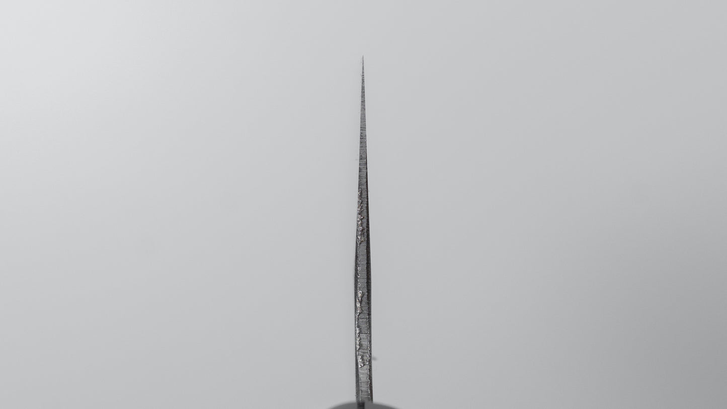 Hitohira Togashi White #1 Stainless Clad Migaki Bunka 180mm Ho Wood Handle (D-Shape)