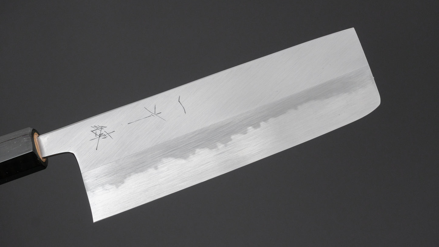 Hitohira Tanaka Ren White #2 Nakiri 180mm Ho Wood Handle