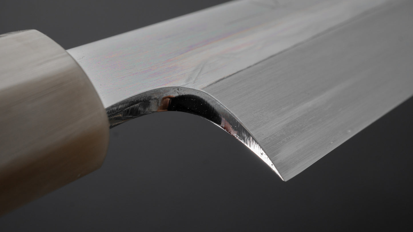 Hitohira Togashi White #1 Mizu Honyaki Yanagiba 300mm Taihei Ebony Handle (Saya)