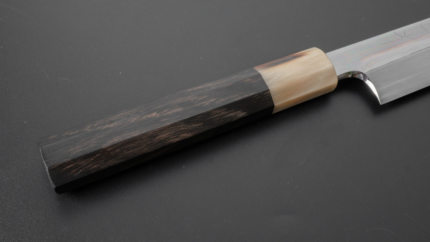 Hitohira Togashi White #1 Mizu Honyaki Yanagiba 300mm Taihei Ebony Handle (Saya)