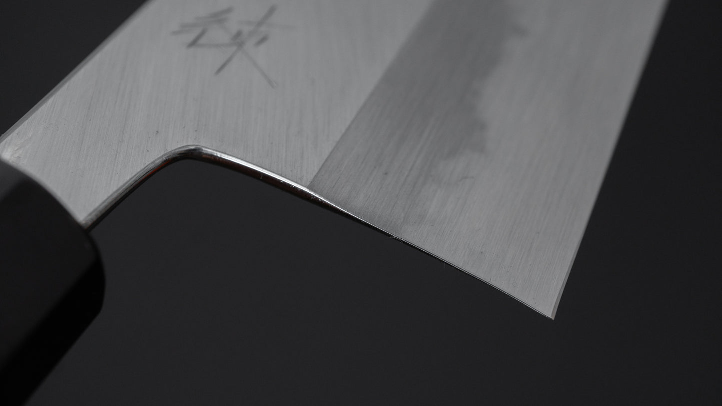 Hitohira Tanaka Ren White #2 Nakiri 180mm Ho Wood Handle