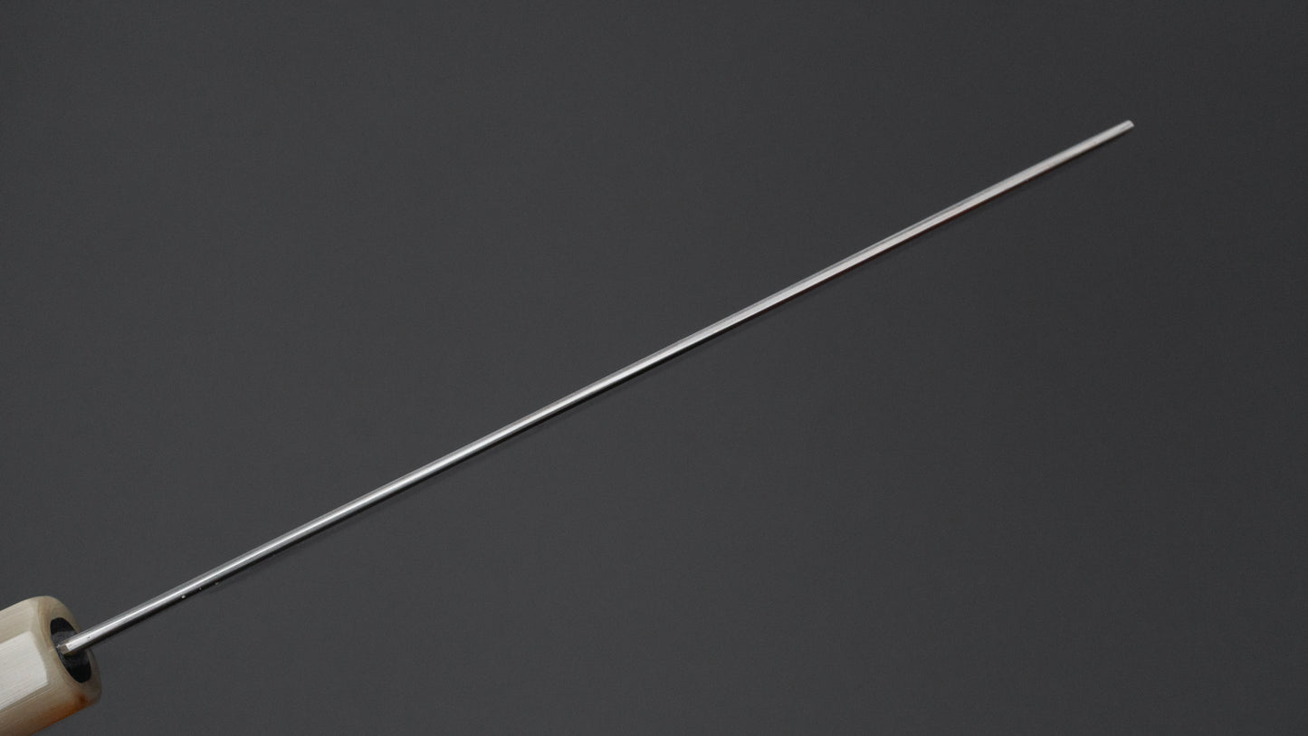 Hitohira Tanaka Ren White #2 Nakiri 180mm Ebony Handle