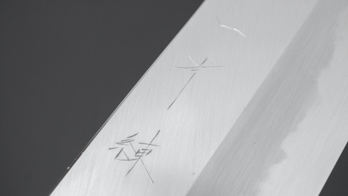 Hitohira Tanaka Ren White #2 Nakiri 180mm Ebony Handle