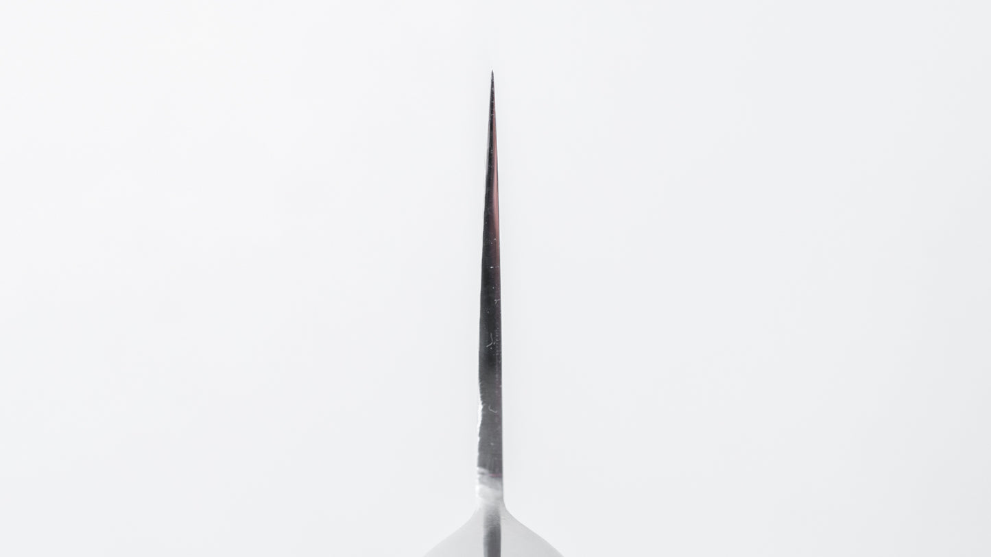 Hitohira FJ SG2 Nikkel Damascus Wit Kiritsuke Gyuto 210mm Linnen Micarta Handvat