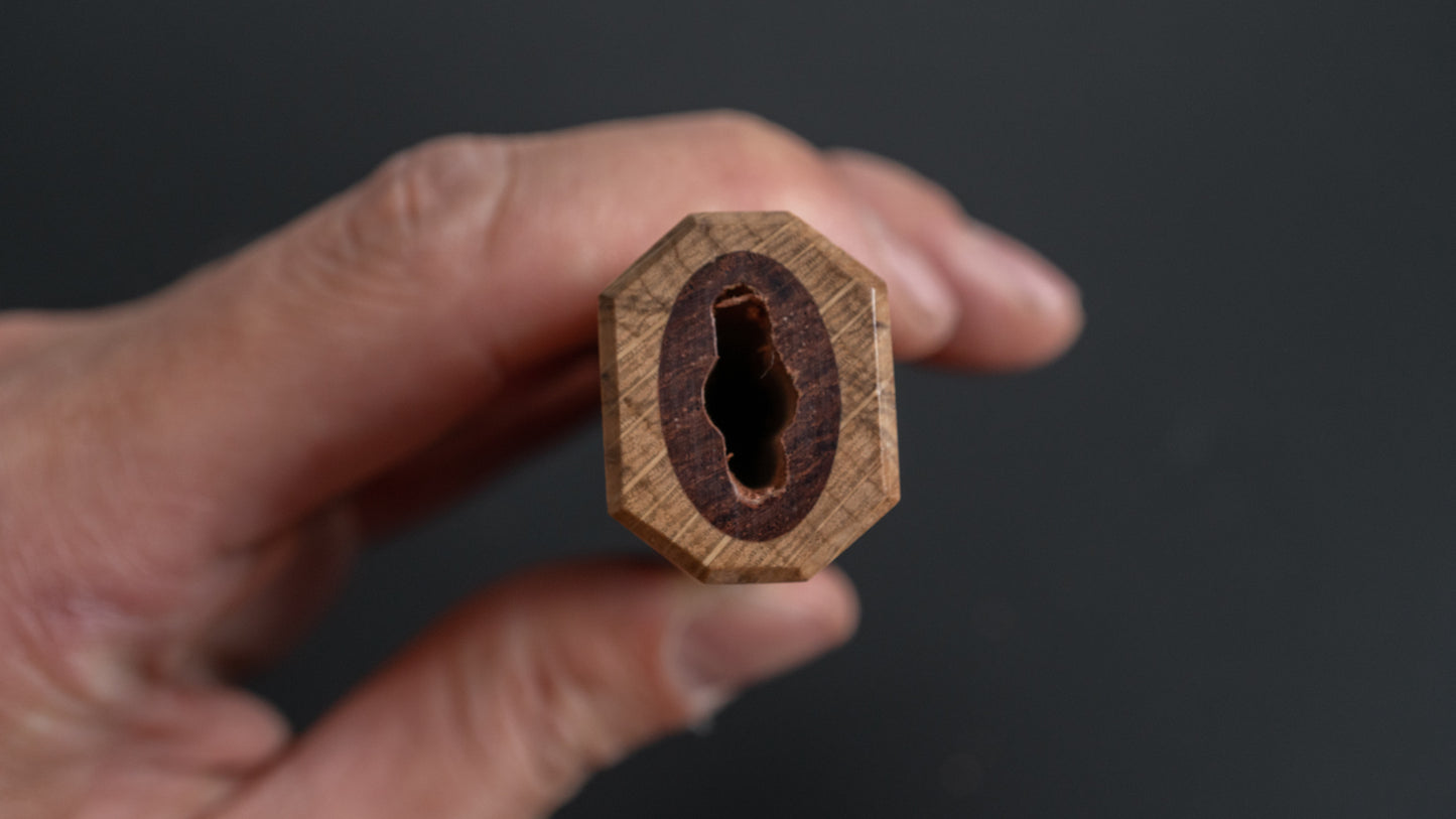 Hitohira WB Two-Tone Handle Rosewood x Oak (Gyuto/ Santoku/ Nakiri)