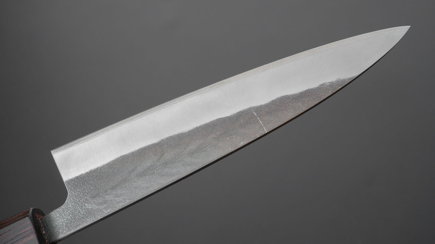Hitohira TD Blue #2 Stainless Clad Kurouchi Gyuto 165mm Padauk Handle