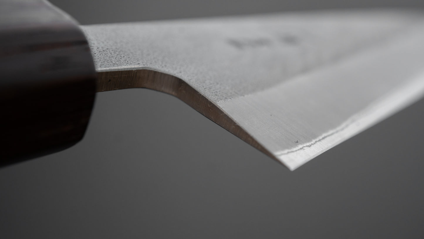 Hitohira TD Blue #2 Stainless Clad Kurouchi Gyuto 165mm Padauk Handle