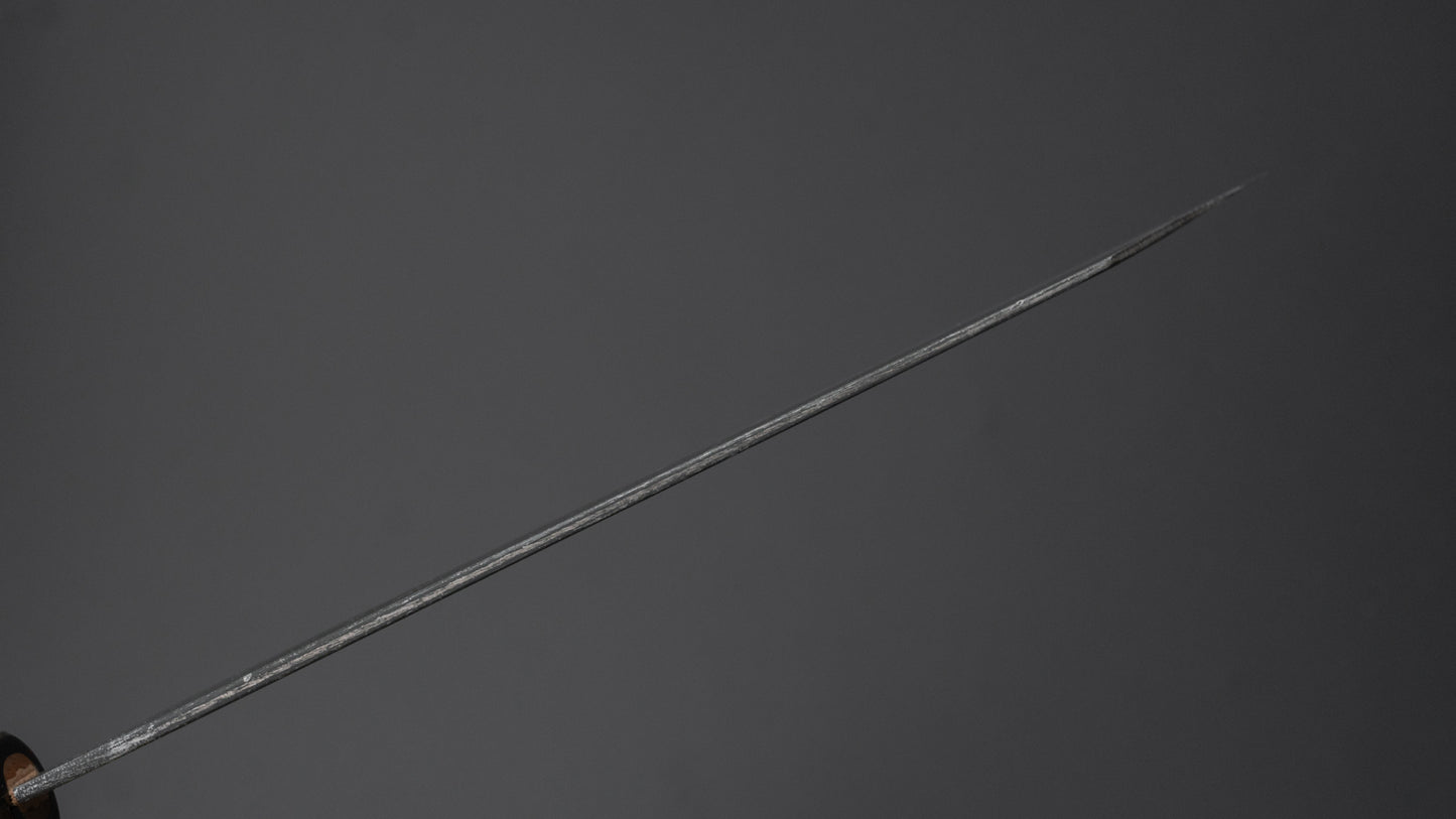 Hitohira Togashi Blue #2 Kurouchi Kiritsuke Gyuto 210 mm kersenhouten handvat (ebbenhouten uiteinde)