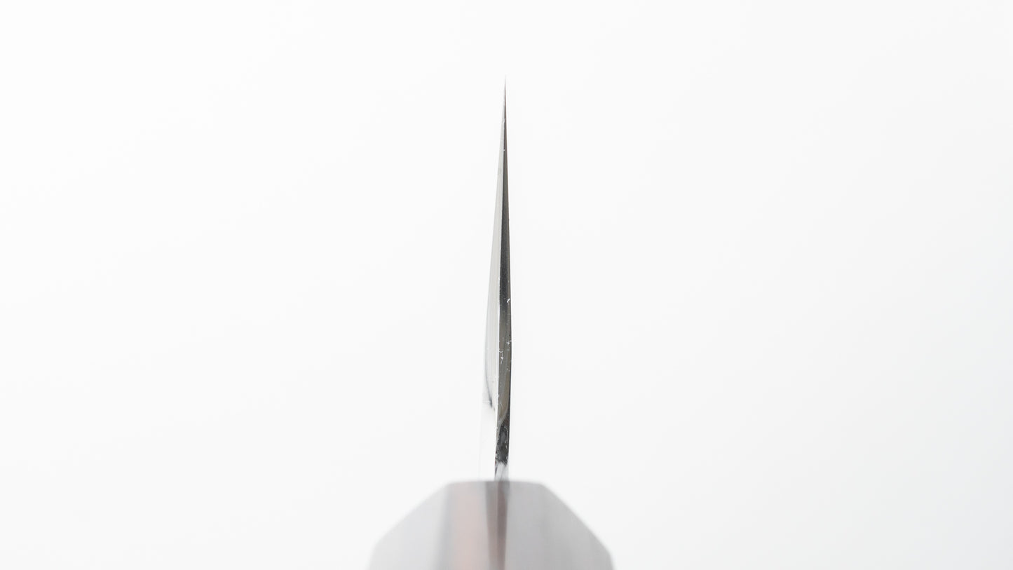 Hitohira Togashi Blue #2 Kurouchi Kiritsuke Gyuto 210 mm kersenhouten handvat (ebbenhouten uiteinde)