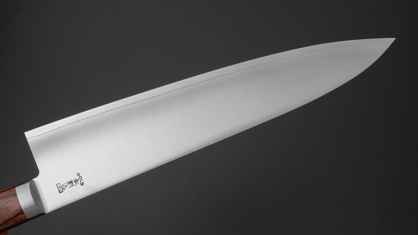 Hitohira Imojiya MZ VG-1 Gyuto 210mm Imitation Mahogany Handle