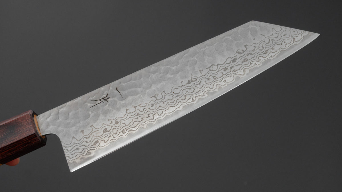 Hitohira Futana S3 Tsuchime Damascus Bunka 170mm Keyaki Zelkova Handle