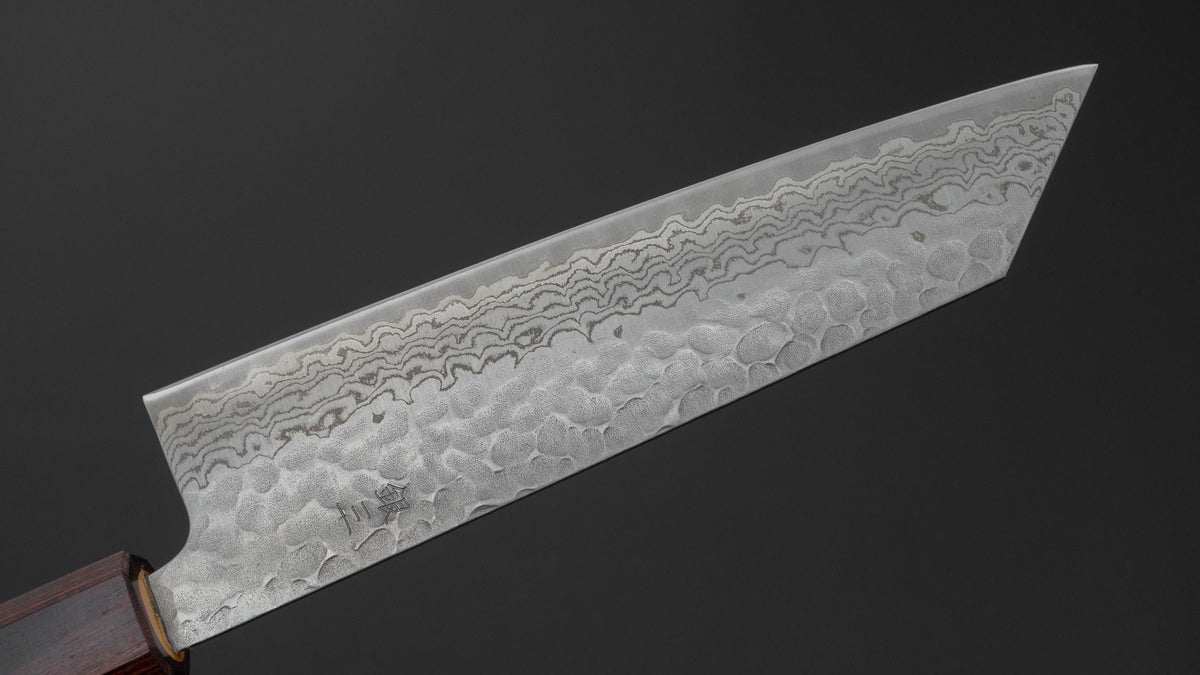 Hitohira Futana S3 Tsuchime Damascus Bunka 170mm Keyaki Zelkova Handle