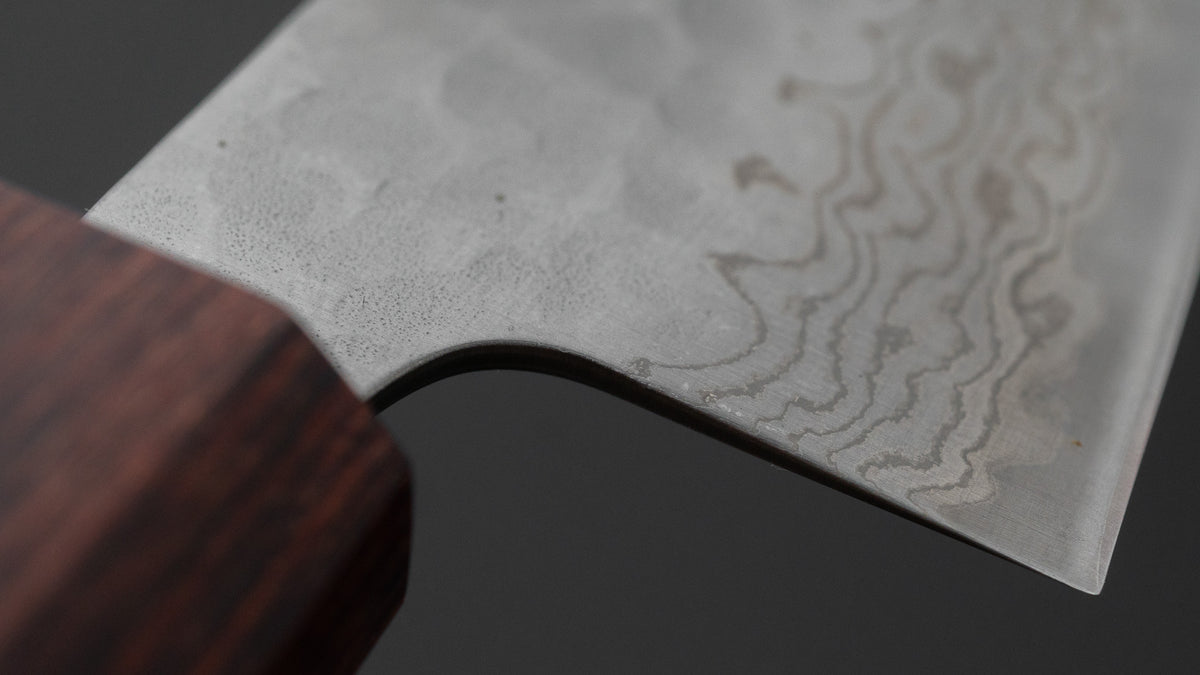 Hitohira Futana S3 Tsuchime Damascus Bunka 170mm Keyaki Zelkova Handle