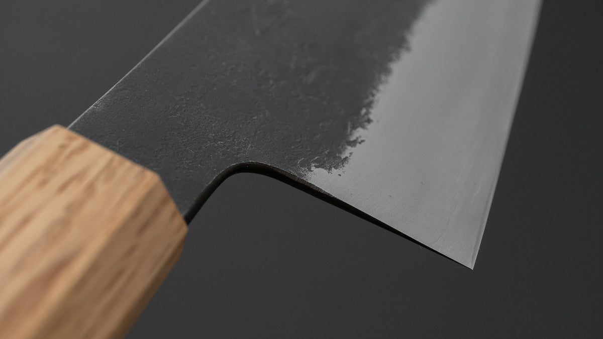 Hitohira Hinode Nashiji White #2 Stainless Clad Santoku 180mm Wenge Handle