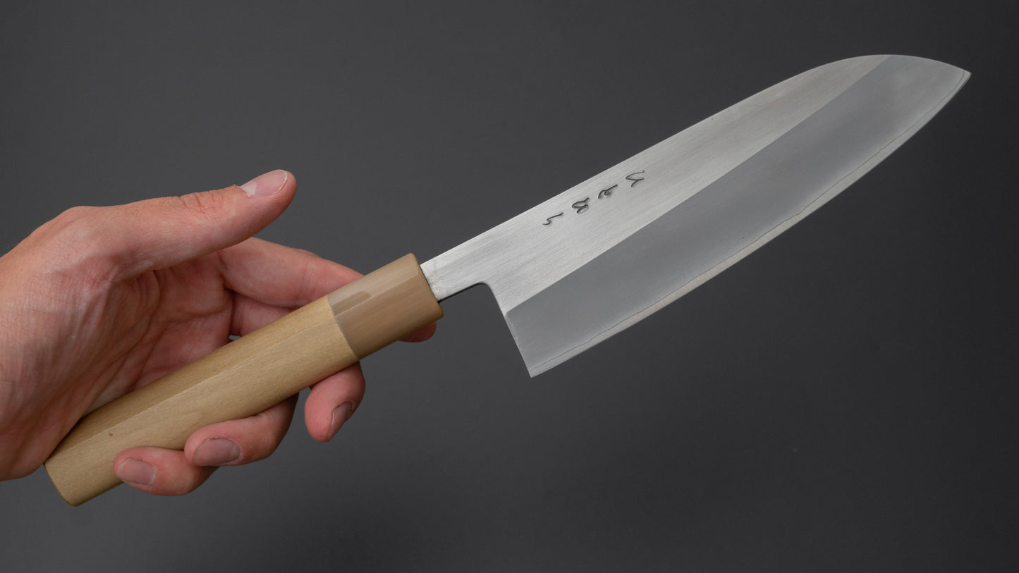 Hitohira TD SLD Migaki Santoku 165mm Ho Wood Handle (D-Shape)