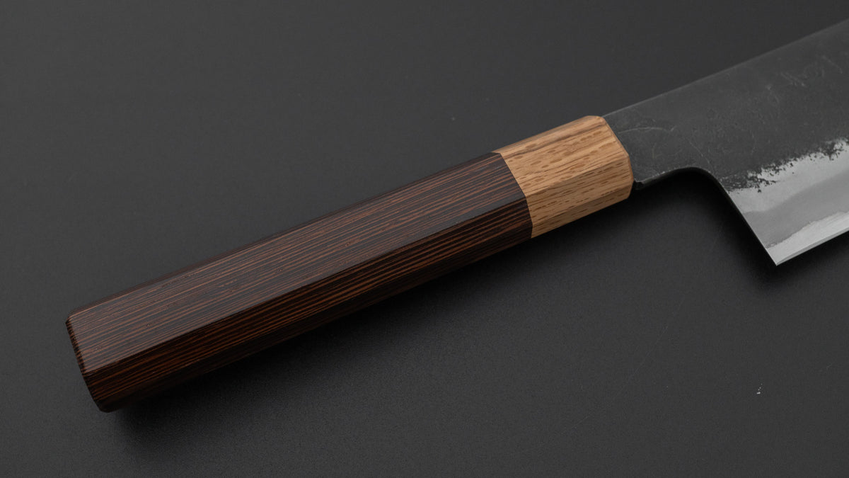 Hitohira Hinode Nashiji White #2 Stainless Clad Nakiri 180mm Wenge Handle