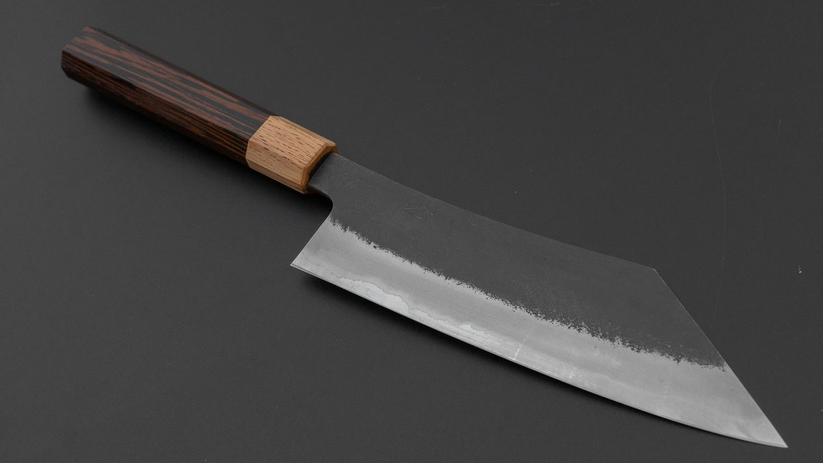 Hitohira Hinode Nashiji White #2 Stainless Clad Hakata 180mm Wenge Handle