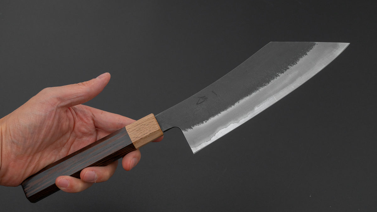 Hitohira Hinode Nashiji White #2 Stainless Clad Hakata 180mm Wenge Handle