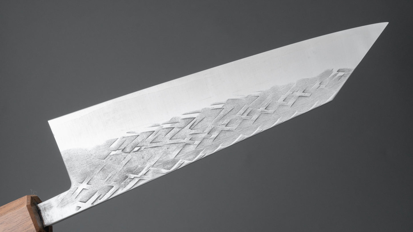 Hitohira TD SLD Tsuchime Bunka 170mm Walnut Handle (Mono)