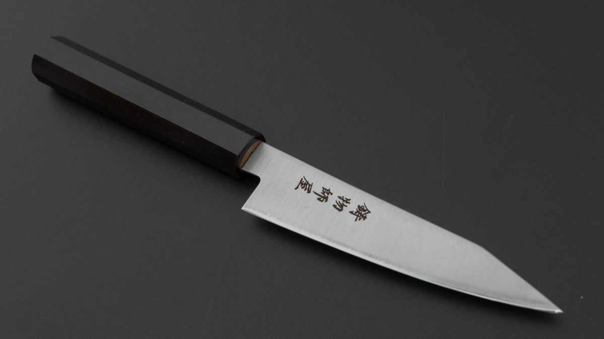 Hitohira Imojiya TH Stainless Kiritsuke Petty 120mm Ebony Handle (Wa)