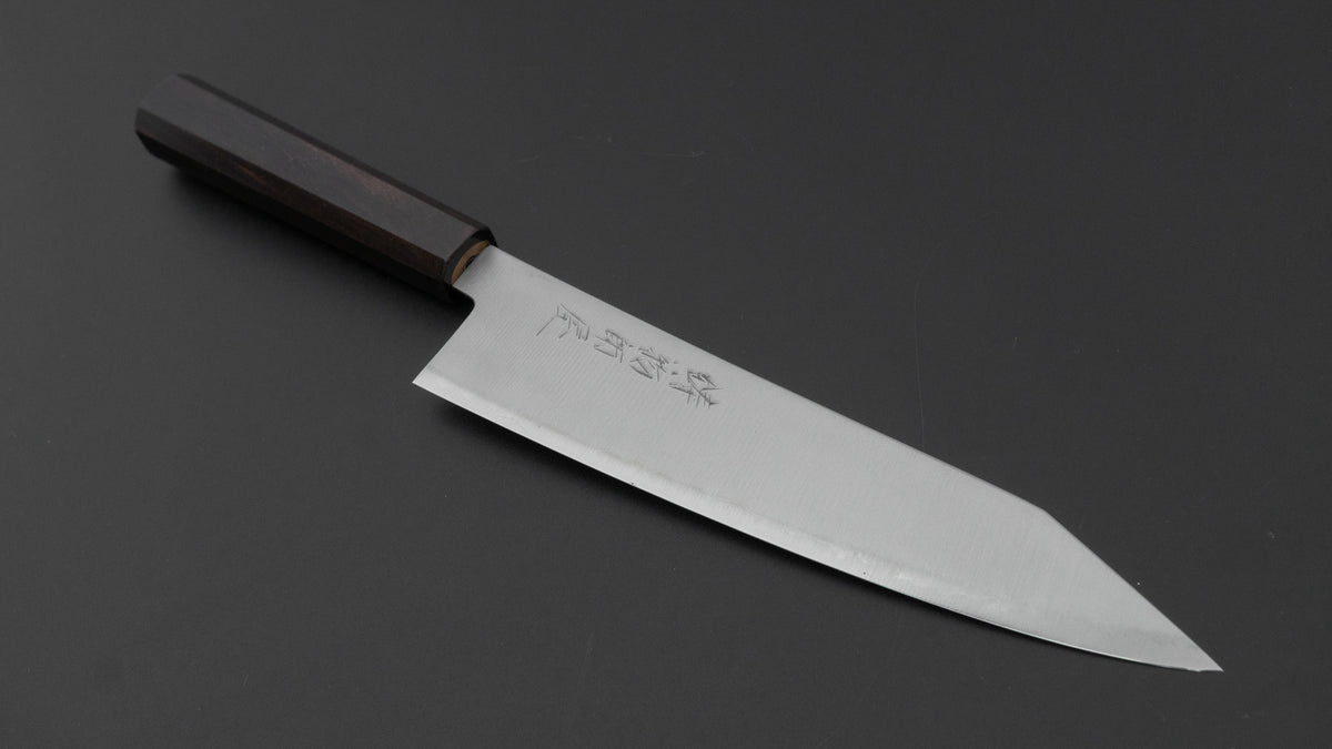 Hitohira Imojiya TH Blue Super Kiritsuke Gyuto 210mm Ebony Handle