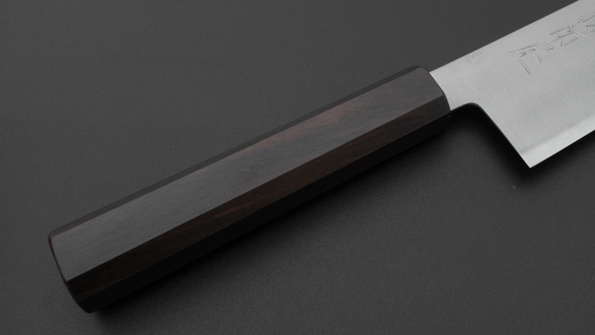 Hitohira Imojiya TH Blue Super Kiritsuke Gyuto 210mm Ebony Handle
