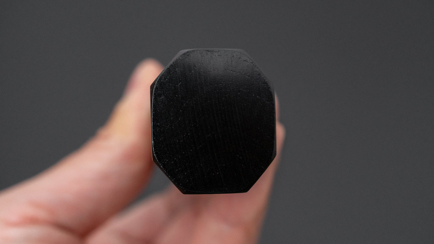 Hitohira Kikuchiyo Rou Silver #3 Fully Mirror Polished Santoku Ebony Handle