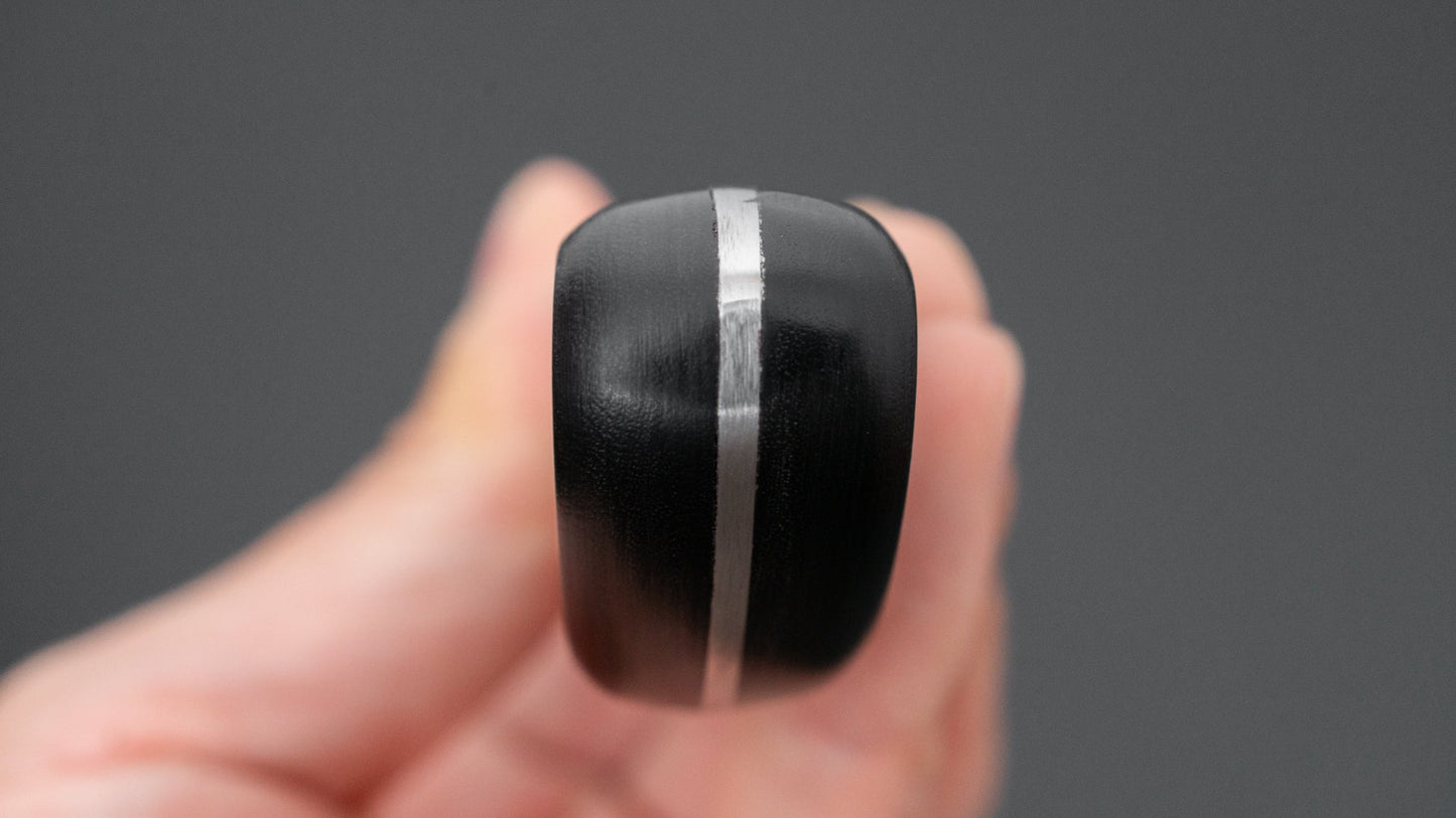 Hitohira Ashi Wit #2 Gyuto 210 mm Pakka-handvat