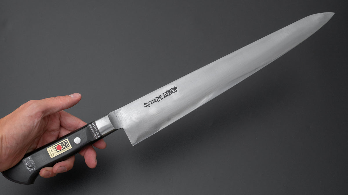 Kogetsu Carbon Sujihiki 330mm Pakka Handle